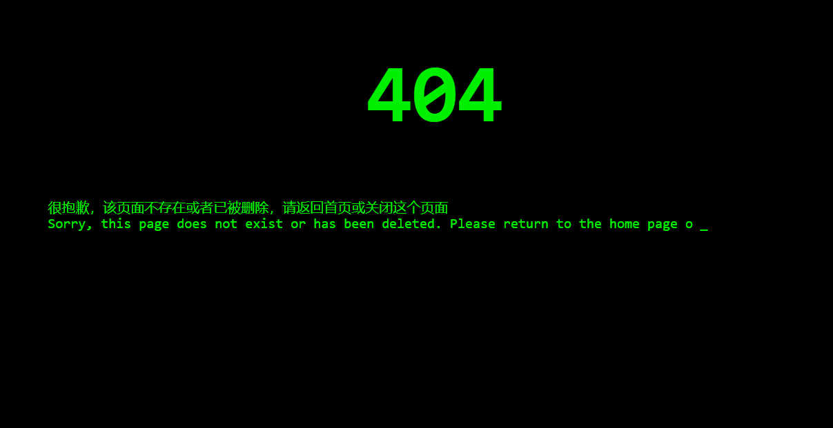 代码输入效果404页面源码