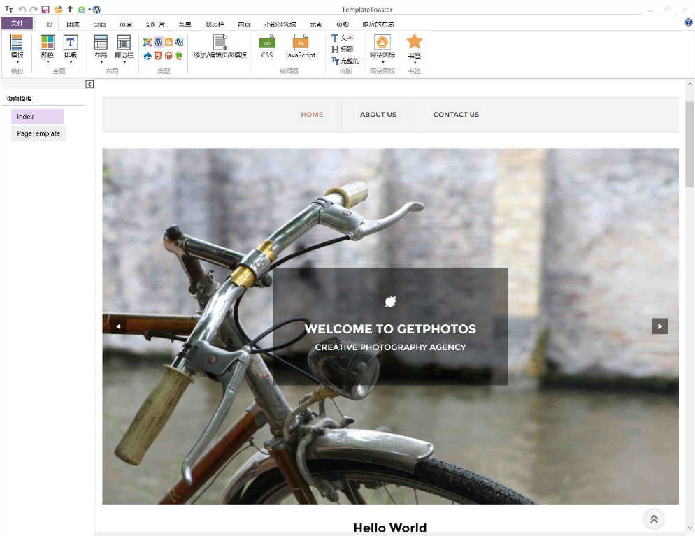 网站主题模板设计软件 TemplateToaster 6.0.0.11509 中文注册版